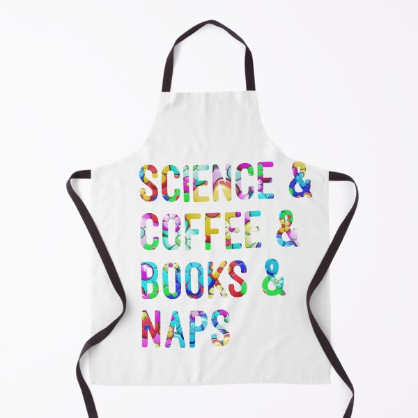 Item preview, Coffee and science and books and naps written in flowers on white background designed and sold by UncleStuScience.