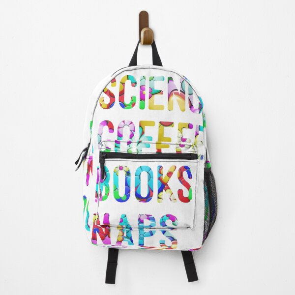 Item preview, Coffee and science and books and naps written in flowers on white background designed and sold by UncleStuScience.