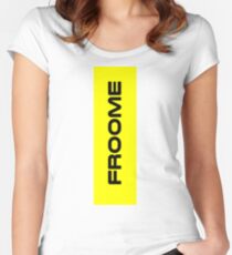 Chris Froome Yellow Women's Fitted Scoop T-Shirt