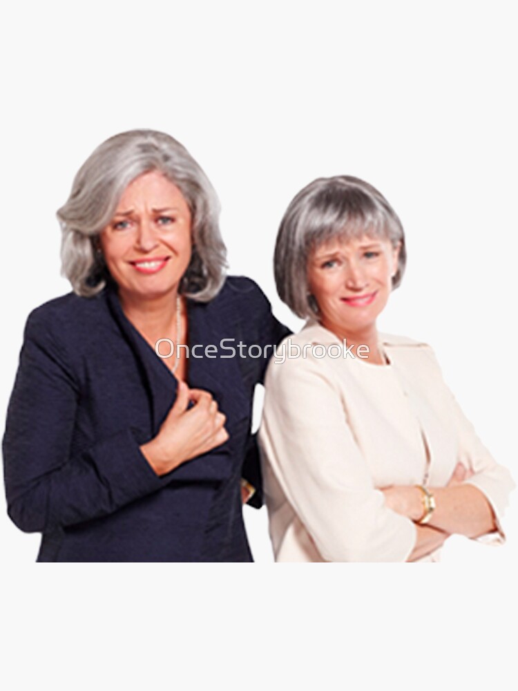 "Kath and Kim Prue and Trude" Sticker for Sale by OnceStorybrooke Redbubble