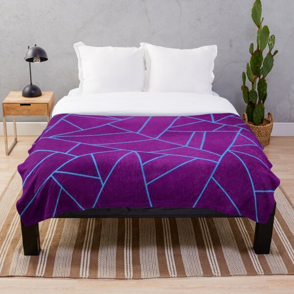 Artikelvorschau, Lila & Blau Geometrisch entworfen und verkauft von AZcustom.