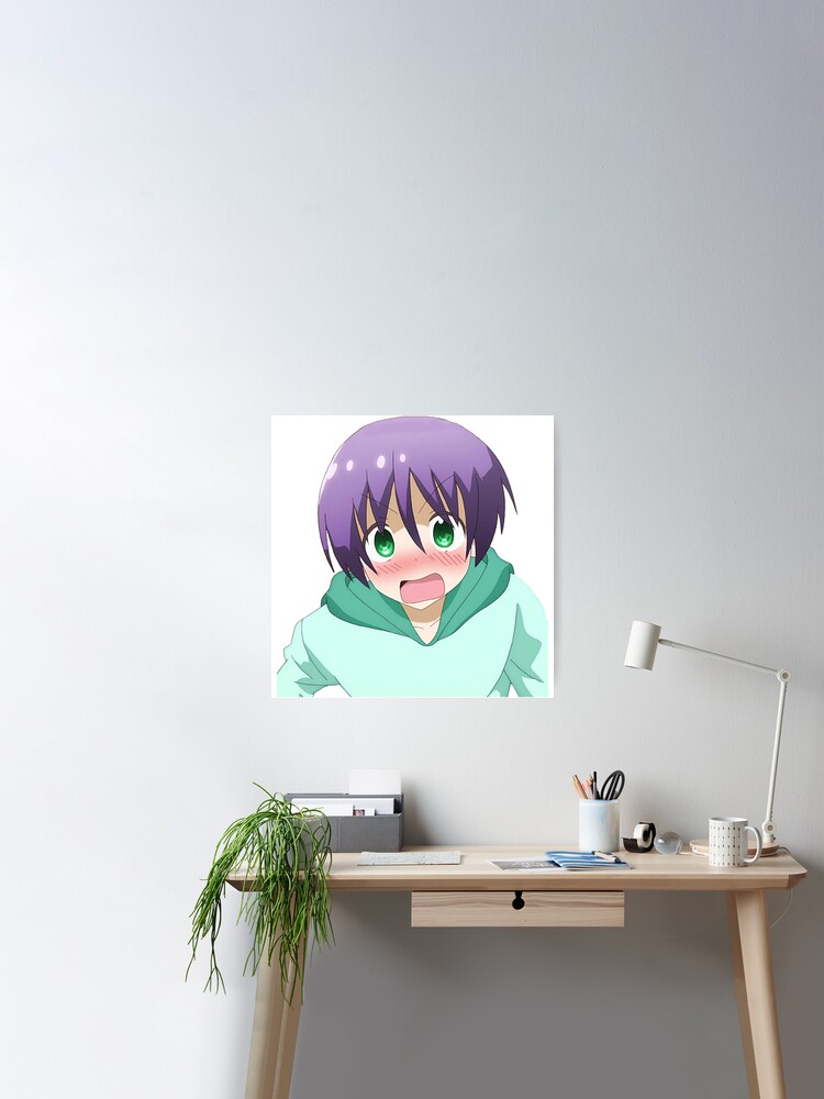 Tonikaku kawaii , scared Nasa cute fanart Art Board Print by Anna