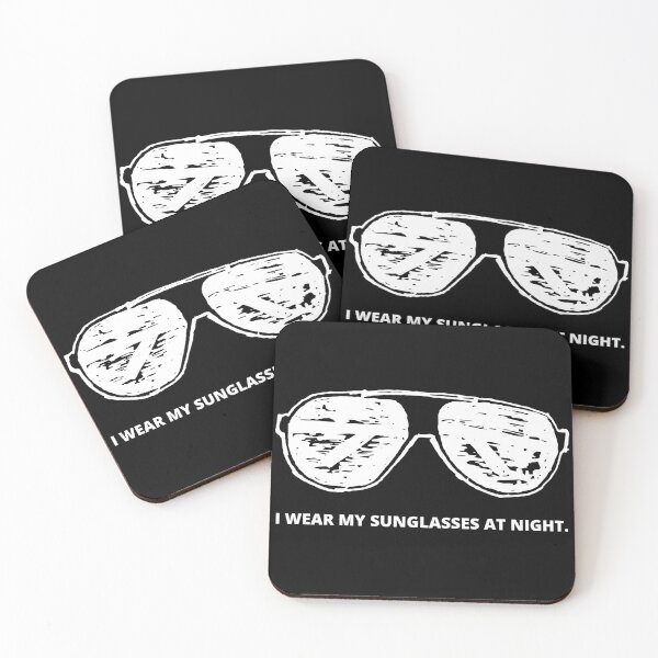 Item preview, I Wear My Sunglasses At Night - Graphic With Text designed and sold by Easy Breezy.