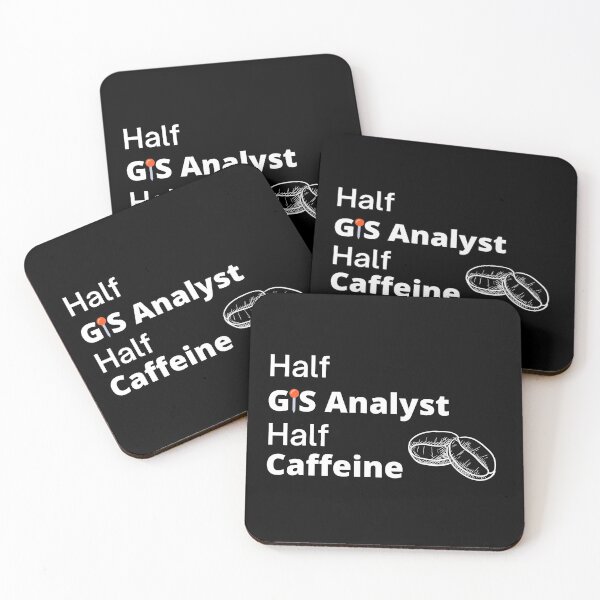 Item preview, Half GIS Analyst Half Coffee Funny  designed and sold by CJacobsDesigns.