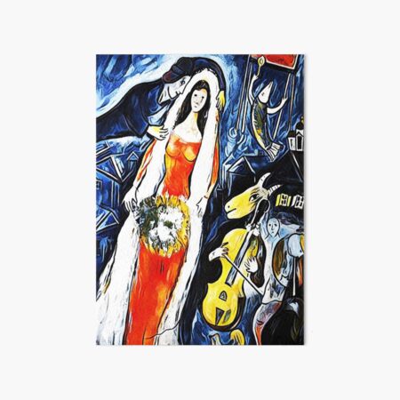 musée de Chagall La Mariee Impression rigide