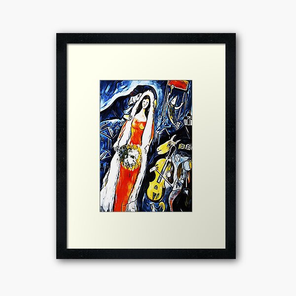 museum of Chagall La Mariee Framed Art Print