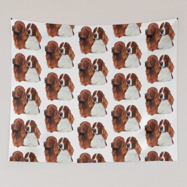 Item preview, Red and Red & White Irish Setters designed and sold by Terry McNamee.