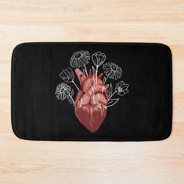 Item preview, Anatomical Heart Woven with Flowers - Tulips Daisies Botanical Heart  designed and sold by BoyPilot Goods.