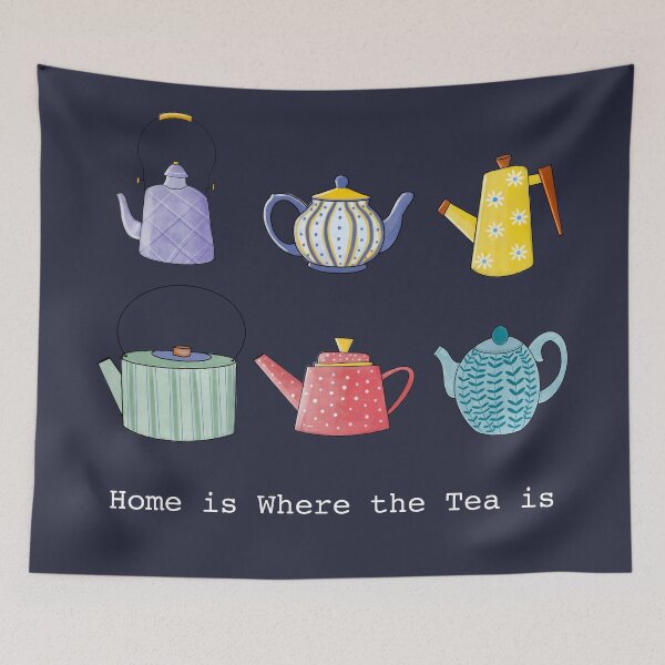 Item preview, Home is Where the Tea is Teapots designed and sold by WillowTee.
