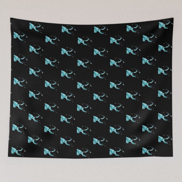 Item preview, Papua New Guinea Map Blue Watercolour designed and sold by PNG-pikinini.