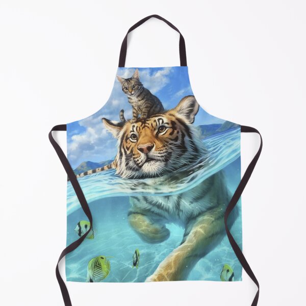 Item preview, a-small-swim-for-a-tiger-a-big-adventure-for-a-tabby designed and sold by Kirollos9.