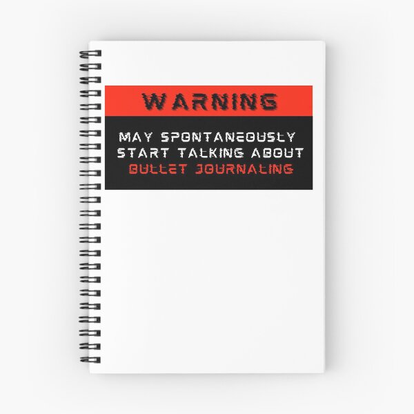 Item preview, Warning: May spontaneously start talking about Bullet Journaling designed and sold by Mucchhad.