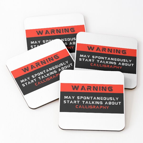 Item preview, Warning: May spontaneously start talking about Calligraphy designed and sold by Mucchhad.