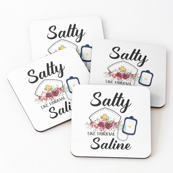 Item preview, Nurse Salty Like Normal Saline Flower designed and sold by Florian-1.