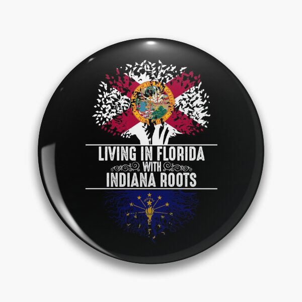 Item preview, Florida Home Indiana Roots State Tree Flag Love Gift designed and sold by paneczkopat.