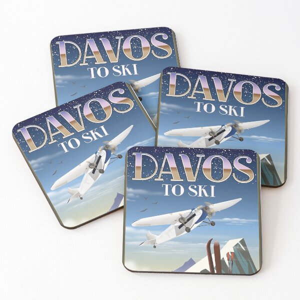 Item preview, Davos Switzerland ski poster designed and sold by wallacejoshua.