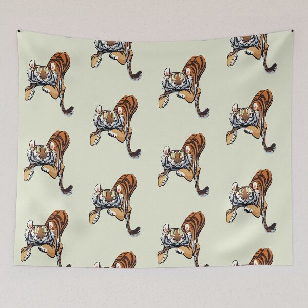 Item preview, Cute Tiger Cartoon Drawing designed and sold by Emo Barkz.