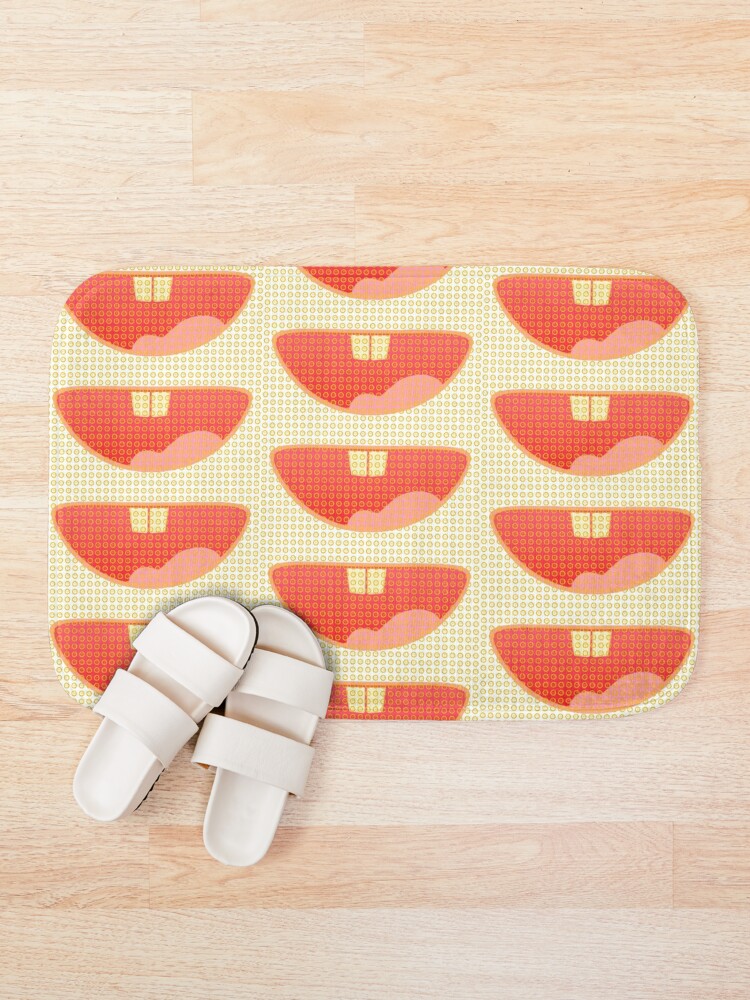 Thumbnail 1 of 6, Bath Mat, Smile face pattern designed and sold by Remorem.