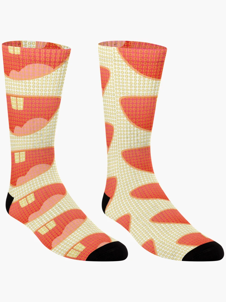 Thumbnail 3 of 5, Socks, Smile face pattern designed and sold by Remorem.