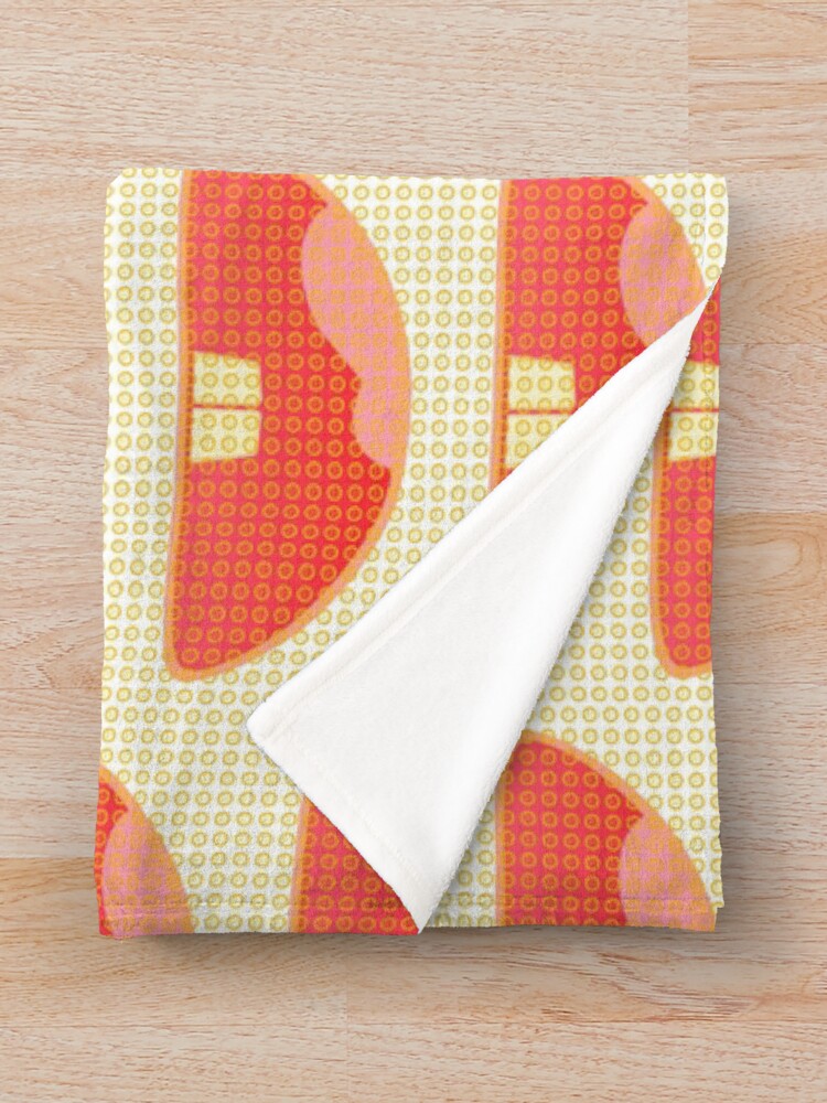Thumbnail 3 of 6, Throw Blanket, Smile face pattern designed and sold by Remorem.