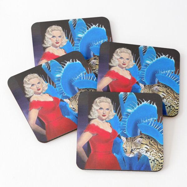 Item preview, Daymare - surreal ocelot giant venus flytrap and Diana Dors designed and sold by Jane Ianniello.