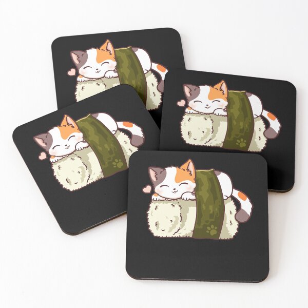 Item preview, Cat Sushi Japanese Anime Kawaii Neko designed and sold by CreativeGiftShp.