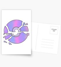 multicolor gebrochene CD Postkarten