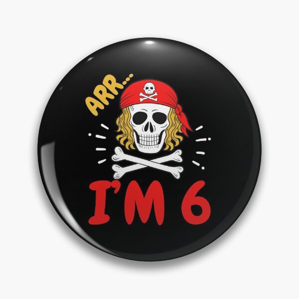 Item preview, 6th Birthday Pirate Six Years Old designed and sold by CreativeGiftShp.