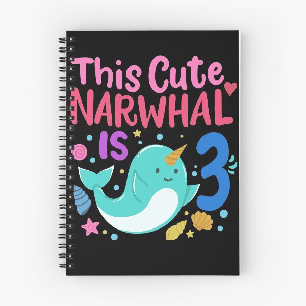 Item preview, 3rd Birthday Narwhal Three Years Old designed and sold by CreativeGiftShp.