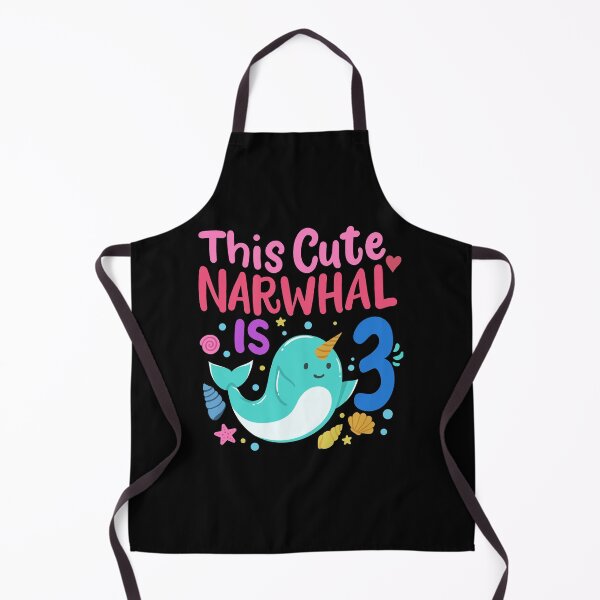 Item preview, 3rd Birthday Narwhal Three Years Old designed and sold by CreativeGiftShp.