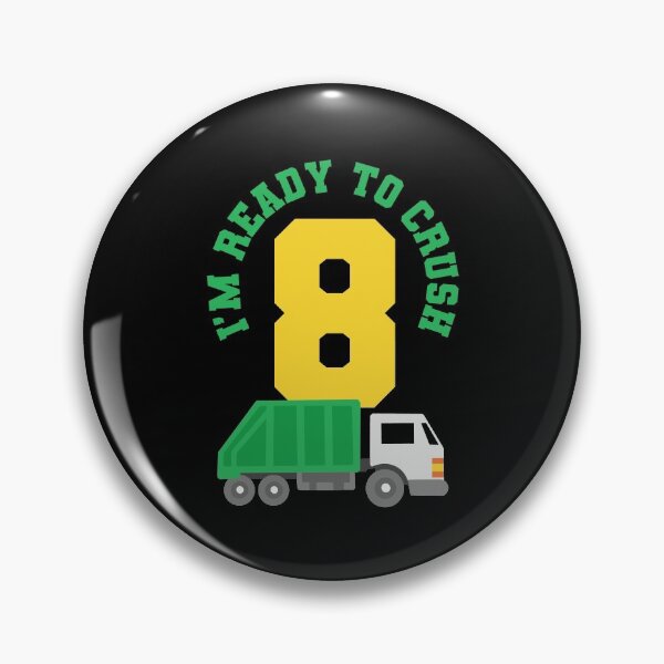 Item preview, 8th Birthday Garbage Truck Eight Years Old designed and sold by CreativeGiftShp.