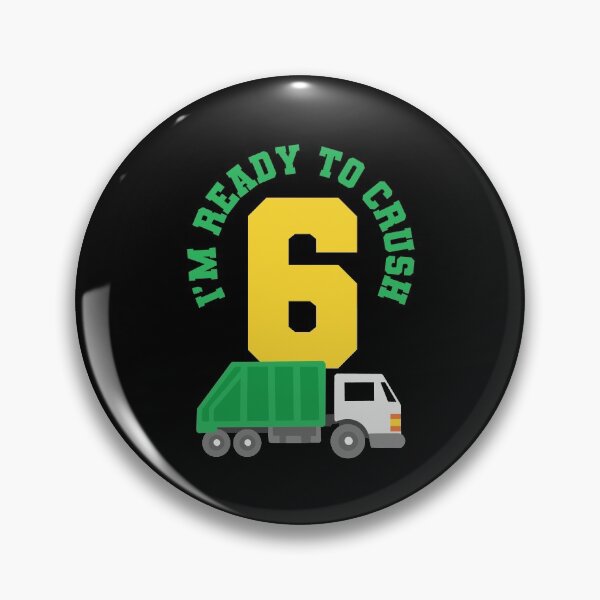 Item preview, 6th Birthday Garbage Truck Six Years Old designed and sold by CreativeGiftShp.