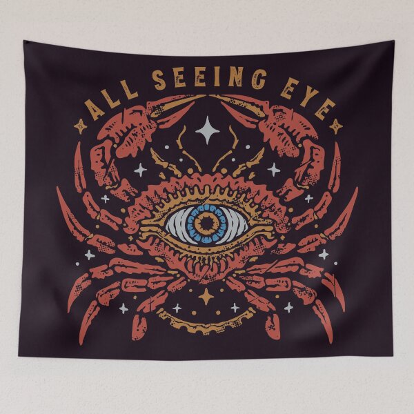 Item preview, Crab with an All Seeing Eye designed and sold by VerboShop.