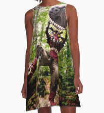 Vestido acampanado Skull Kid y Moon