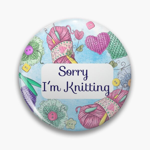 Item preview, Sorry I'm Knitting designed and sold by VerboShop.