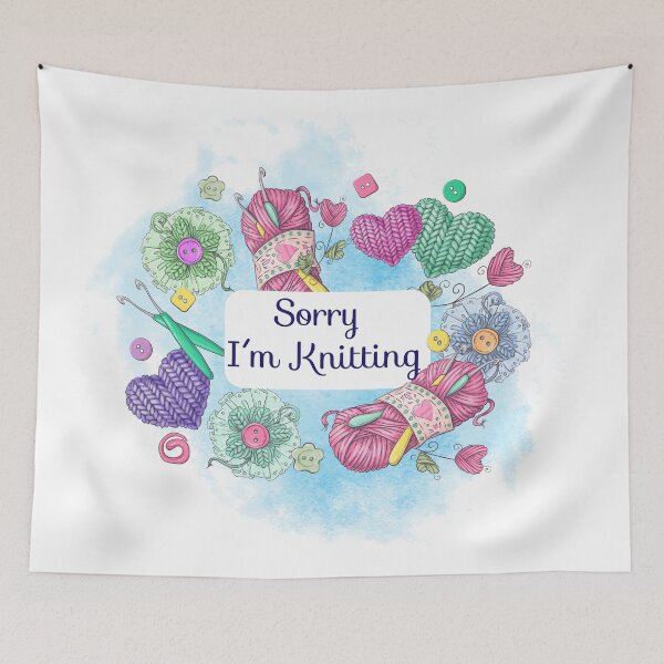 Item preview, Sorry I'm Knitting designed and sold by VerboShop.
