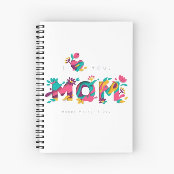 Cahier à spirale « Svg de maman, fête des mères SVG, maman, mère, fête