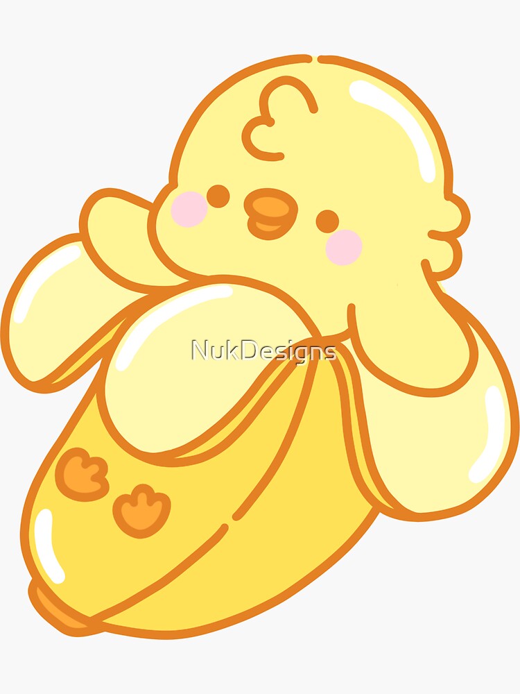 "Banana Duck" Sticker for Sale by NukDesigns Redbubble