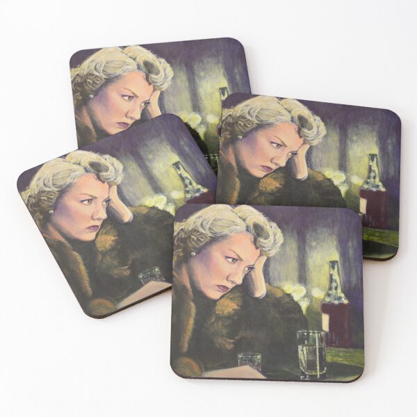 Item preview, Dejected - Film noir Hollywood movie Audrey Totter bar scene drinking sad designed and sold by Jane Ianniello.