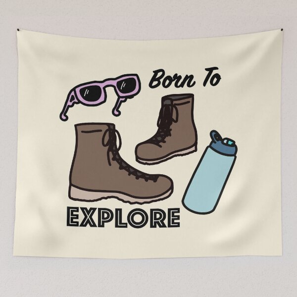 Item preview, Born To Explore Hiking designed and sold by BundaBear.