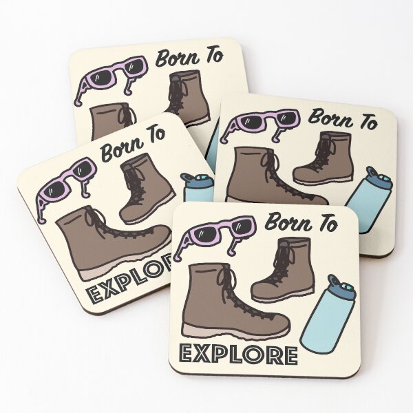 Item preview, Born To Explore Hiking designed and sold by BundaBear.