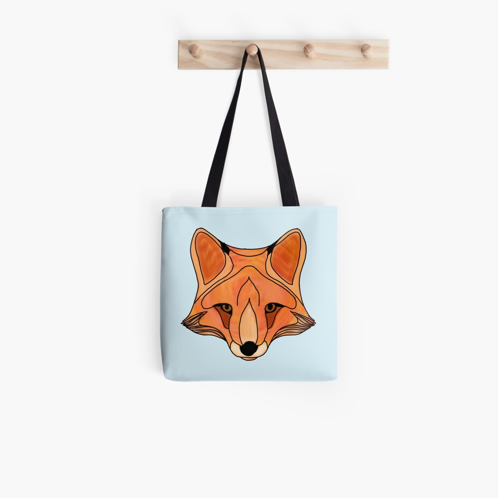 Orange fox illiustration cute  Tote bag gg970r 