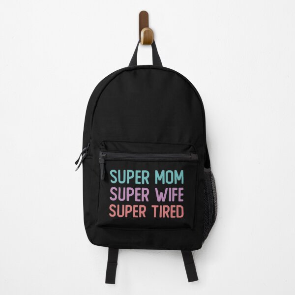 Item preview, Super Mom Super Wife Super Tired Colorful Letters Mothers Day Funny Gift designed and sold by alenaz.