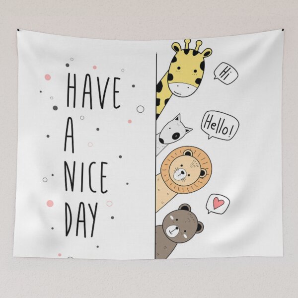 Item preview, Have A Nice Day Animals Art designed and sold by dedew86.