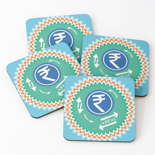 Item preview, India Rupee Money Crypto Finance Stock Market Icon Sign Foreign Exchange  designed and sold by WizardsWorld.