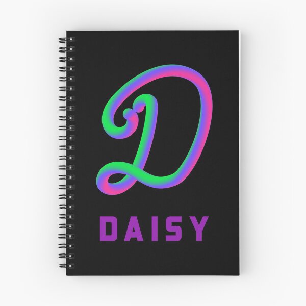 Item preview, Daisy Neon Monogram Name Art designed and sold by HaveYouHeard.
