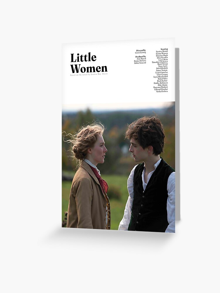 Little Women Minimal Design Poster Jo Laurie Greeting Card