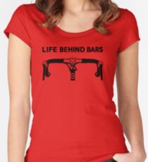 Life Behind Bars Bicycle Women's Fitted Scoop T-Shirt