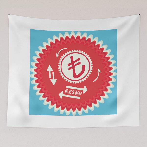 Item preview, Turkish Lira Money Crypto Finance Stock Market Icon Sign Foreign Exchange designed and sold by WizardsWorld.