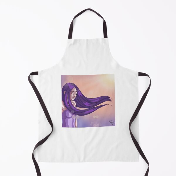 Item preview, Purple girl flowing hair designed and sold by this-isnt-art.